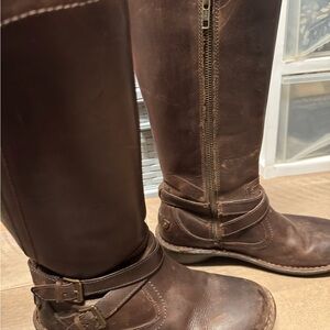 UGG Brown Leather Knee-High Boots